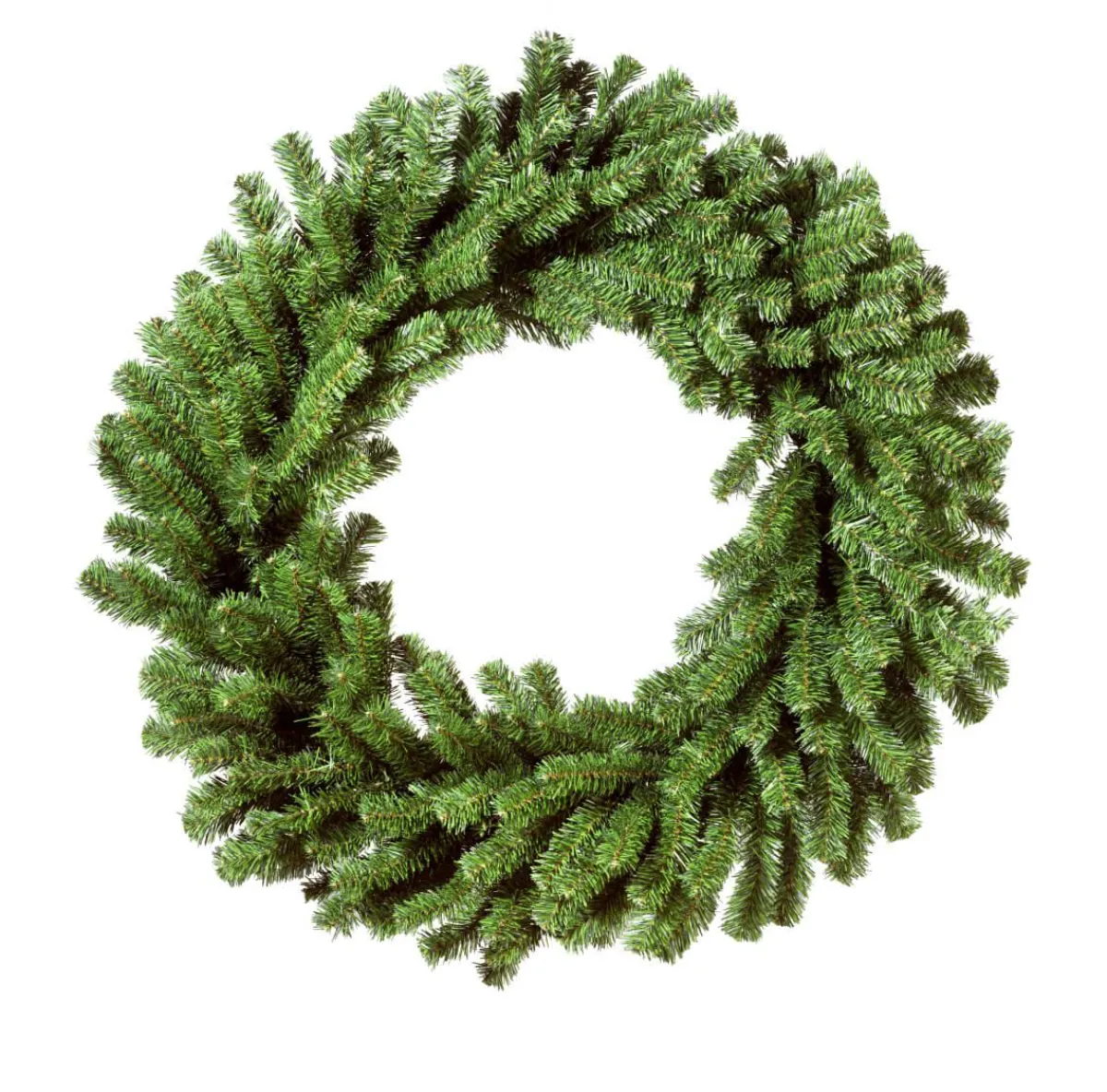 DecoWoerner Künstlicher Tannenkranz 80 Cm Ø grün
