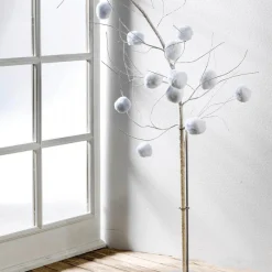 Outlet DecoWoerner Künstlicher er Winter Deko-Ast 145 Cm weiß