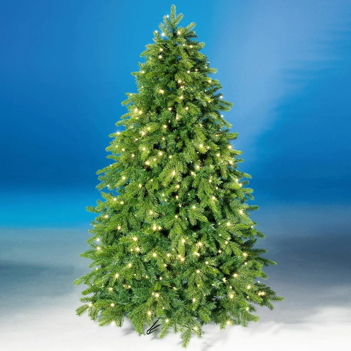 Clearance DecoWoerner Künstlicher Weihnachtsbaum Nordmanntanne Mit LED 150 Cm grün