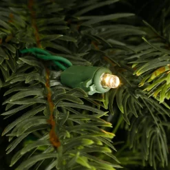 New DecoWoerner Künstlicher Weihnachtsbaum Nordmanntanne Mit LED 180 Cm grün