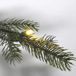New DecoWoerner Künstlicher Weihnachtsbaum Nordmanntanne Mit LED 180 Cm grün
