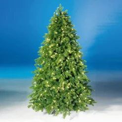 Hot DecoWoerner Künstlicher Weihnachtsbaum Nordmanntanne Mit LED 240 Cm grün