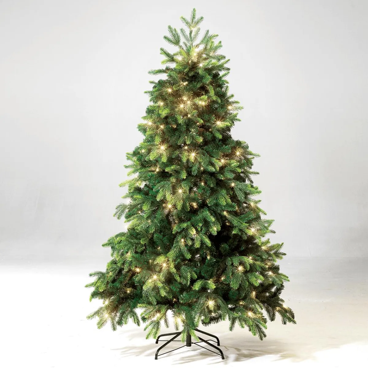 Sale DecoWoerner Künstlicher Weihnachtsbaum Edeltanne Mit LED 210 Cm grün
