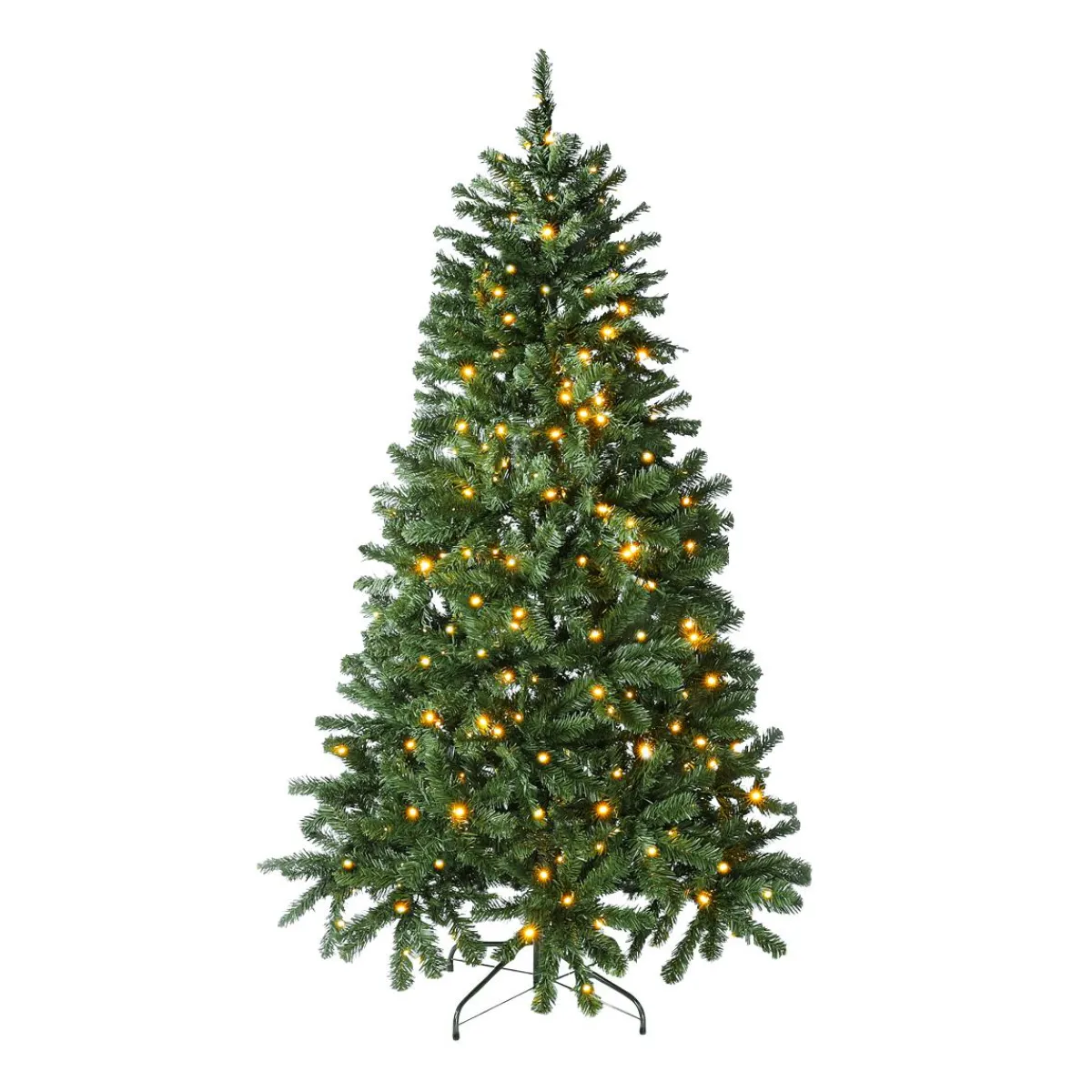 Outlet DecoWoerner Künstlicher Weihnachtsbaum Weißtanne Mit LED 180 Cm grün