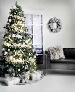 Outlet DecoWoerner Künstlicher Weihnachtsbaum Weißtanne Mit LED 180 Cm grün