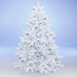Best DecoWoerner Künstlicher Weihnachtsbaum Aus em Luvi, B1 weiß