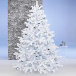 Best DecoWoerner Künstlicher Weihnachtsbaum Aus em Luvi, B1 weiß