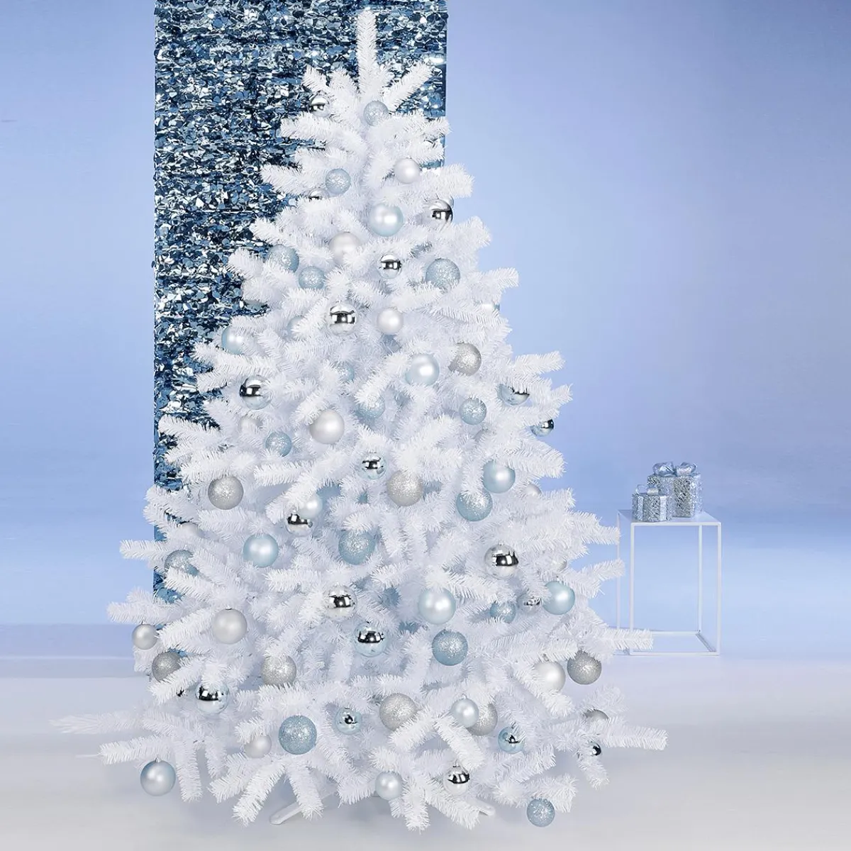 Best DecoWoerner Künstlicher Weihnachtsbaum Aus em Luvi, B1 weiß