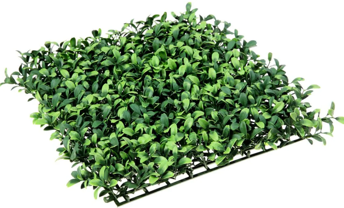 Online DecoWoerner Künstliches Deluxe Buchspaneel, 25 X 25 Cm grün