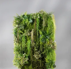 Clearance DecoWoerner Künstliches Farn-Paneel 30 X 30 Cm grün