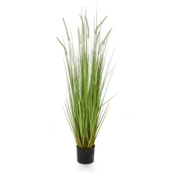 New DecoWoerner Künstliches Lampenputzer Dekogras Schwer Entflammbar 120 Cm grün