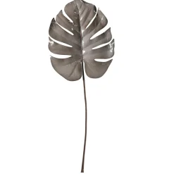 Discount DecoWoerner Künstliches Monsterablatt 90 Cm Grau