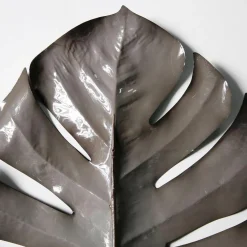 Discount DecoWoerner Künstliches Monsterablatt 90 Cm Grau