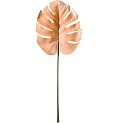 Discount DecoWoerner Künstliches Monsterablatt 90 Cm rosa
