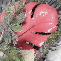 Discount DecoWoerner Künstliches Monsterablatt 90 Cm rosa