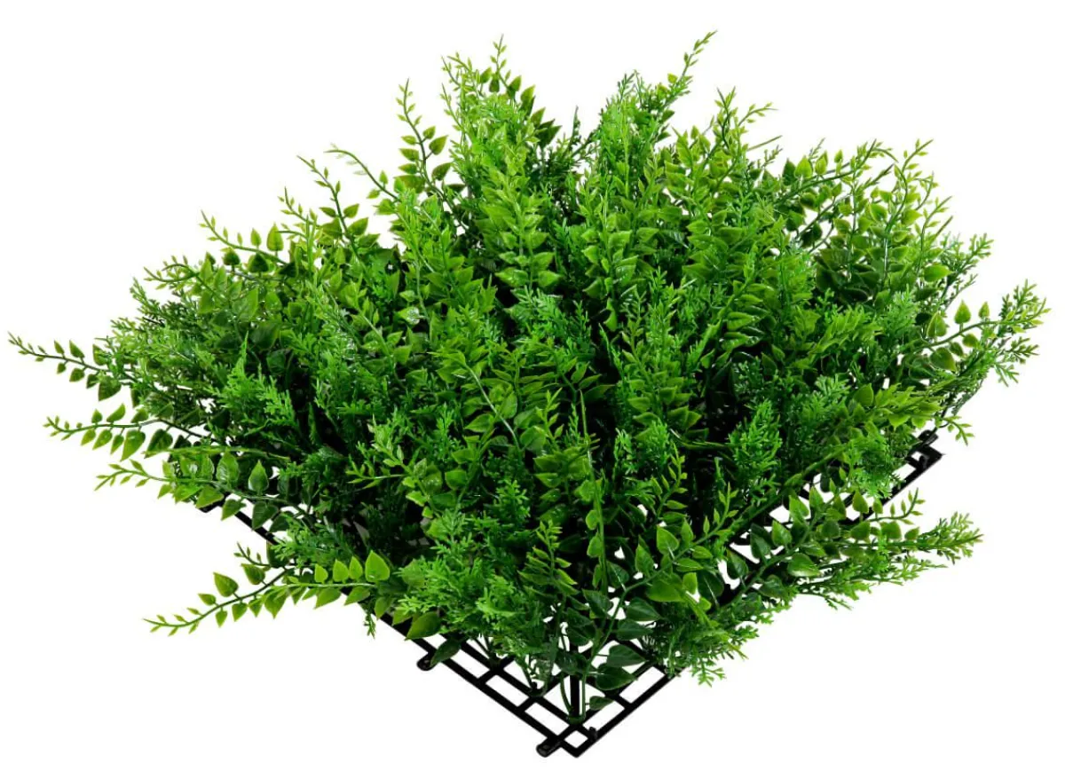 Online DecoWoerner Künstliches Premium Farn-Eukalyptus-Paneel, 25 X 25 Cm grün
