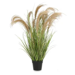 Discount DecoWoerner Künstliches Schilfgras Im Topf 40 X 150 Cm grün
