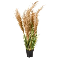 Clearance DecoWoerner Künstliches Schilfgras Im Topf 25 X 25 X 90 Cm grün