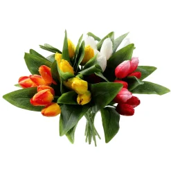 Best DecoWoerner Künstliches Tulpen-Bouquet mehrfarbig