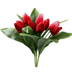 Best DecoWoerner Künstliches Tulpen-Bouquet mehrfarbig