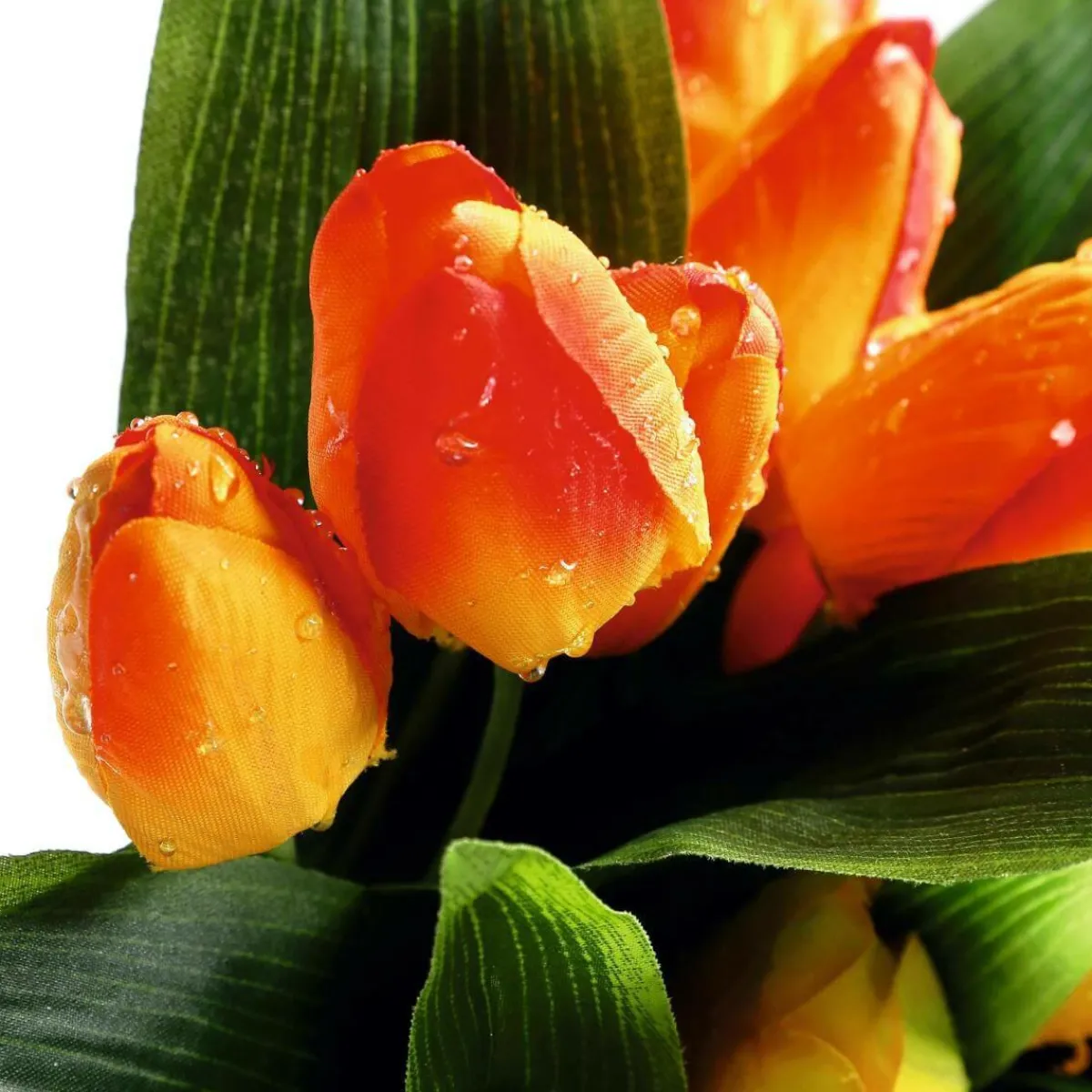 Best DecoWoerner Künstliches Tulpen-Bouquet mehrfarbig