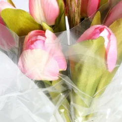 New DecoWoerner Künstliches Tulpen-Bouquet , 30 Cm rosa