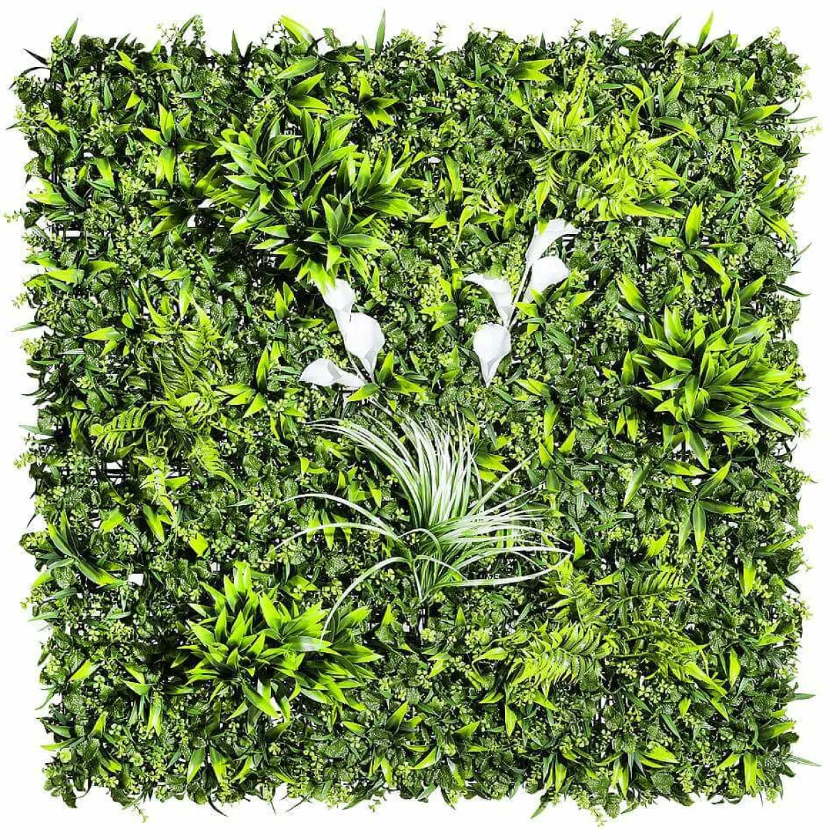 Sale DecoWoerner Künstliches Wand-Paneel Gras Mix, 1 X 1 M grün