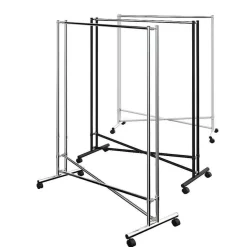 Hot DecoWoerner Konfektionsständer "Cross" Fixe Höhe 170 Cm, silber