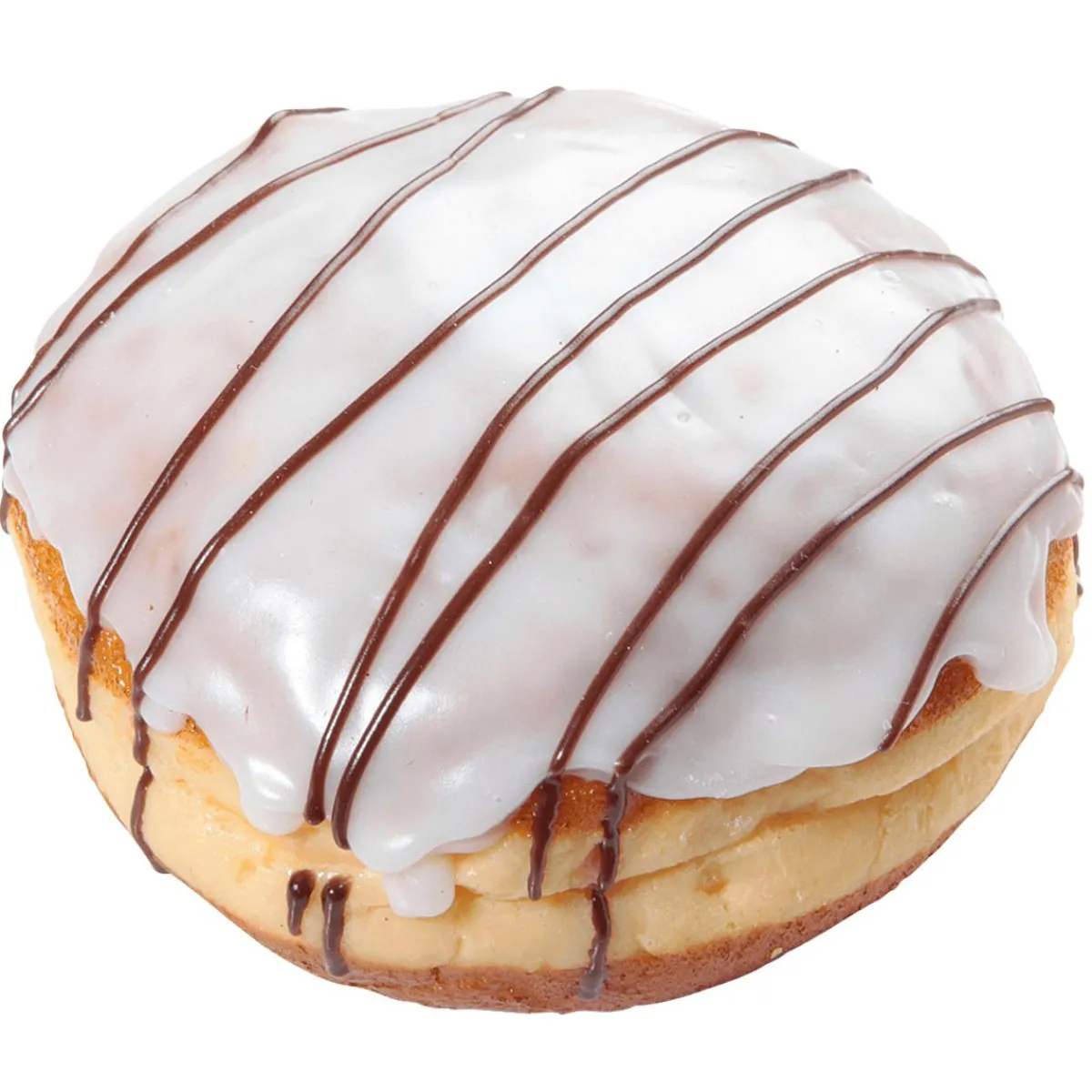 Sale DecoWoerner Krapfen Verziert Lebensmittel-Attrappe 9 Cm weiß