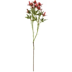 Outlet DecoWoerner Kunstblume Distel , 68 Cm rot