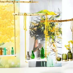Clearance DecoWoerner Kunstblume Mimose 84 Cm gelb