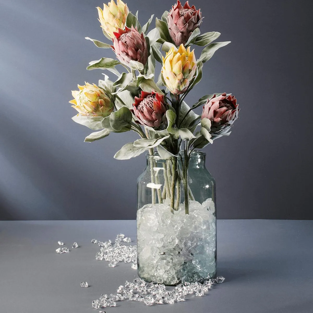 Sale DecoWoerner Kunstblume Protea, 72 Cm grün