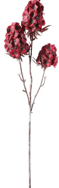 Discount DecoWoerner Kunstblume Scabiosa 49 Cm rot