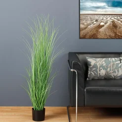 Outlet DecoWoerner Kunstgras Im Topf 120 Cm grün