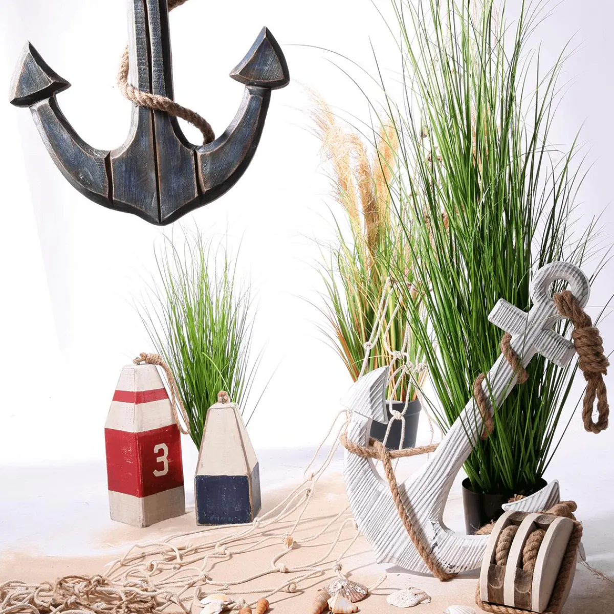 Clearance DecoWoerner Kunstgras Im Topf 150 Cm grün