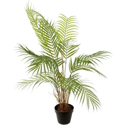 Outlet DecoWoerner Kunstpalme Areca Im Topf, 80 Cm grün