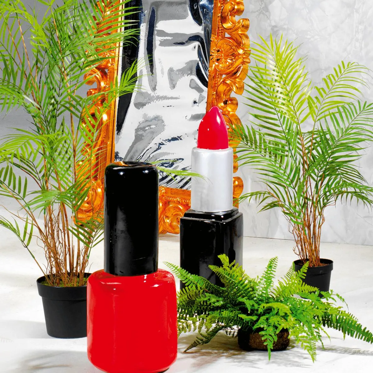 Outlet DecoWoerner Kunstpalme Areca Im Topf, 80 Cm grün