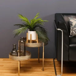 Discount DecoWoerner Kunstpalme Im Topf 40 Cm grün