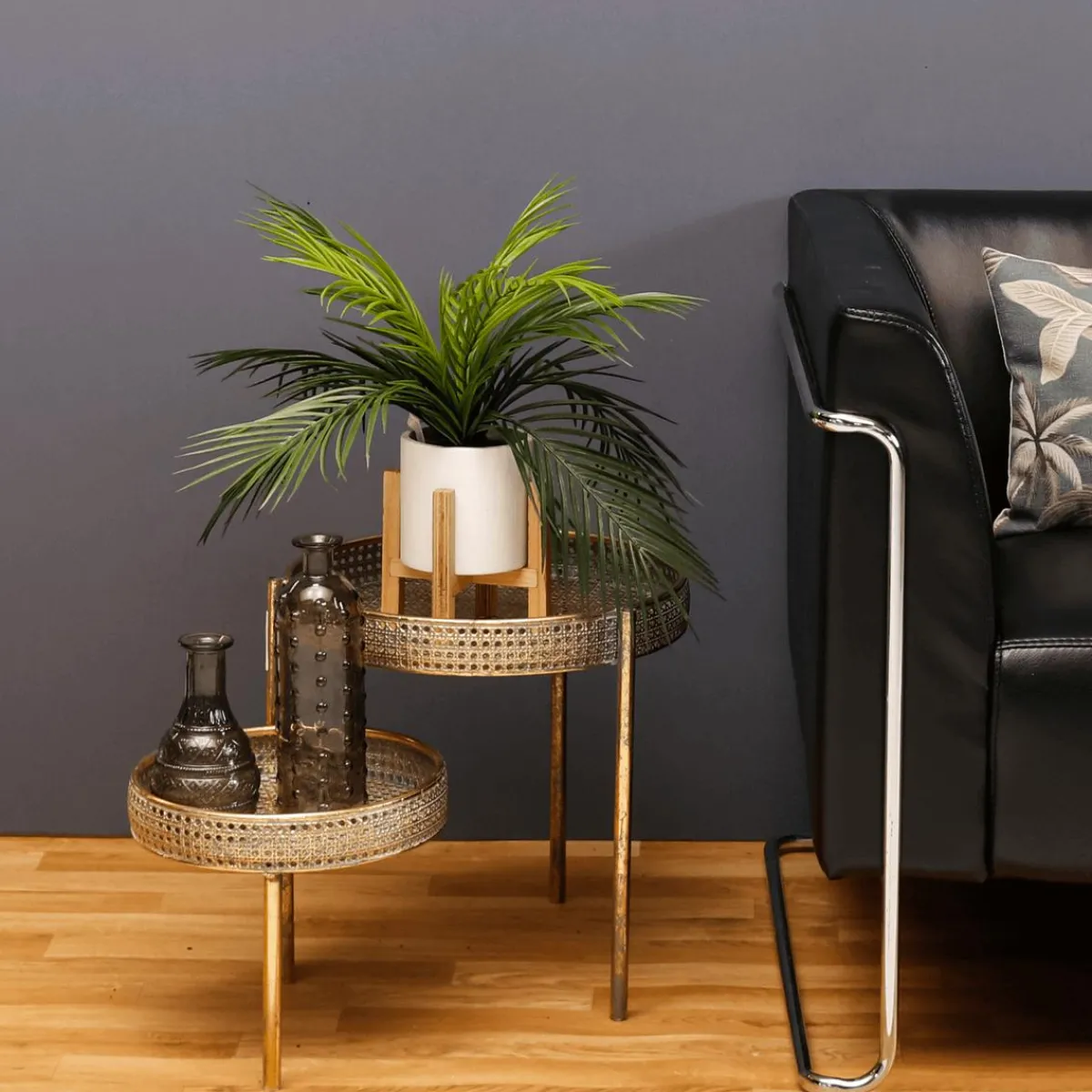 Discount DecoWoerner Kunstpalme Im Topf 40 Cm grün