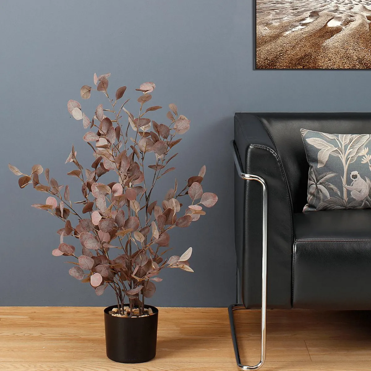 Online DecoWoerner Kunstpflanze Eukalyptus Im Topf, 92 Cm violett