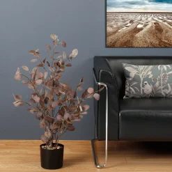 Online DecoWoerner Kunstpflanze Eukalyptus Im Topf, 92 Cm violett