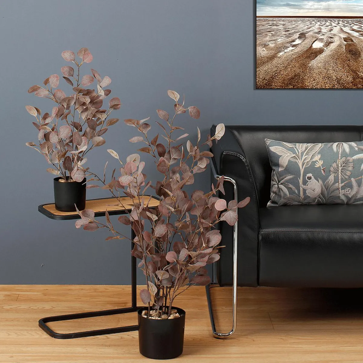 Online DecoWoerner Kunstpflanze Eukalyptus Im Topf, 92 Cm violett