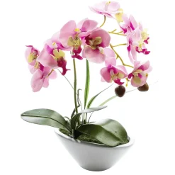 Outlet DecoWoerner Kunstpflanze Orchidee Im Topf , 28 Cm rosa