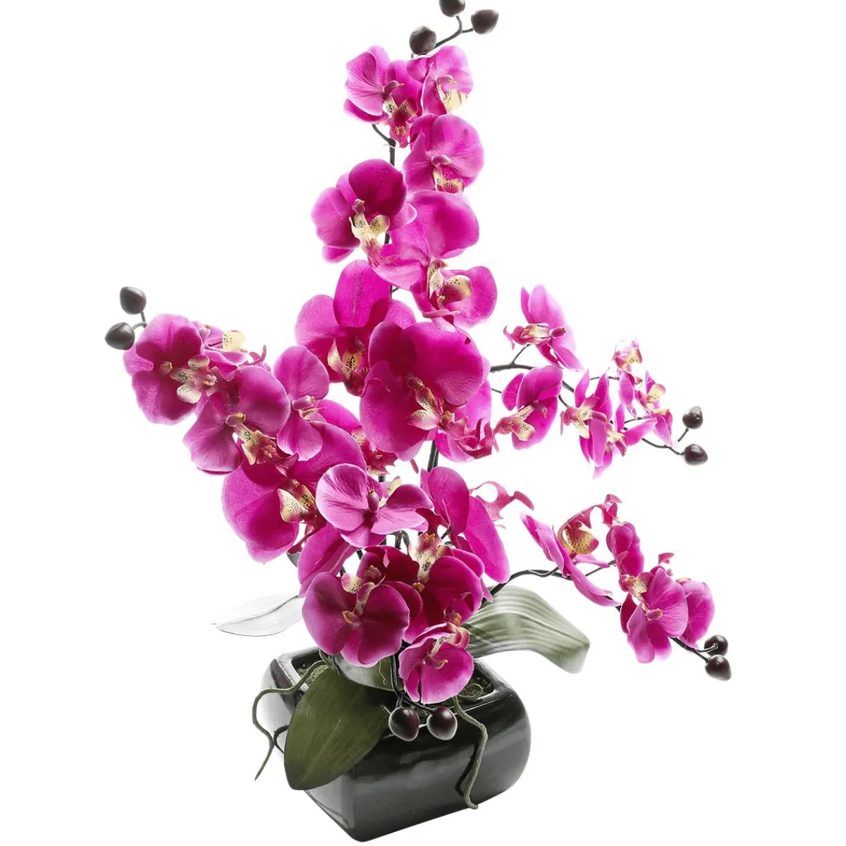 Hot DecoWoerner Kunstpflanze Orchidee In Schale Pink, 40 Cm rosa