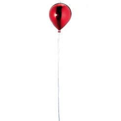 Clearance DecoWoerner Kunststoff-Ballon Metallic 20 Cm Ø rot