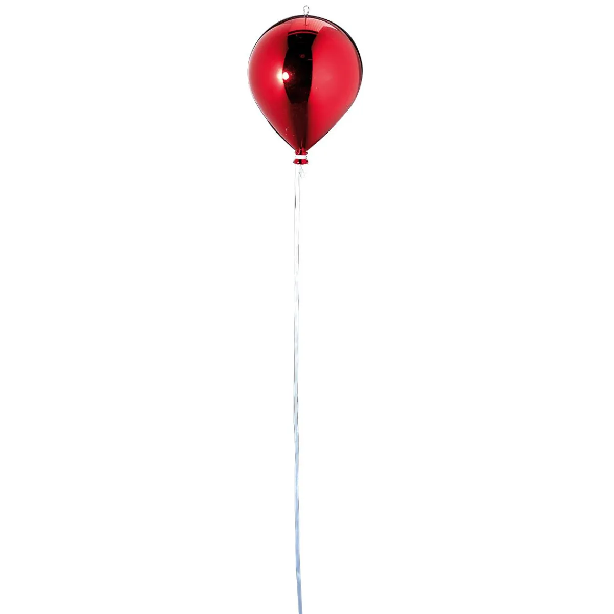Clearance DecoWoerner Kunststoff-Ballon Metallic 20 Cm Ø rot