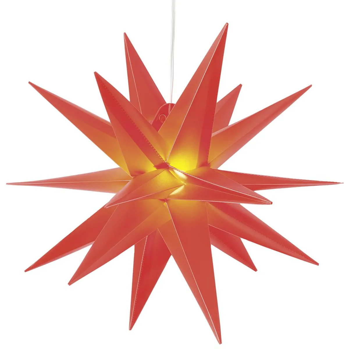 Sale DecoWoerner Kunststoffsterne In 3D Optik rot