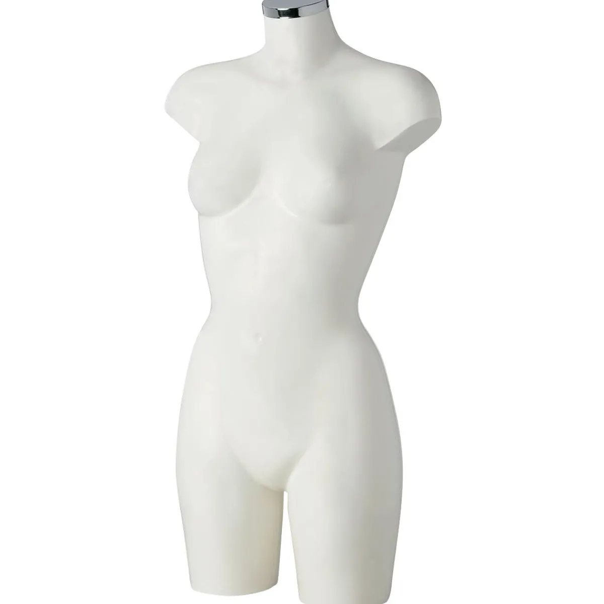 DecoWoerner Kunststoff-Torso Dame 85 Cm, weiß