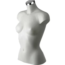Outlet DecoWoerner Kunststoff-Torso Dame 62 Cm, weiß