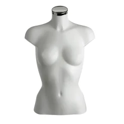 Outlet DecoWoerner Kunststoff-Torso Dame 62 Cm, weiß